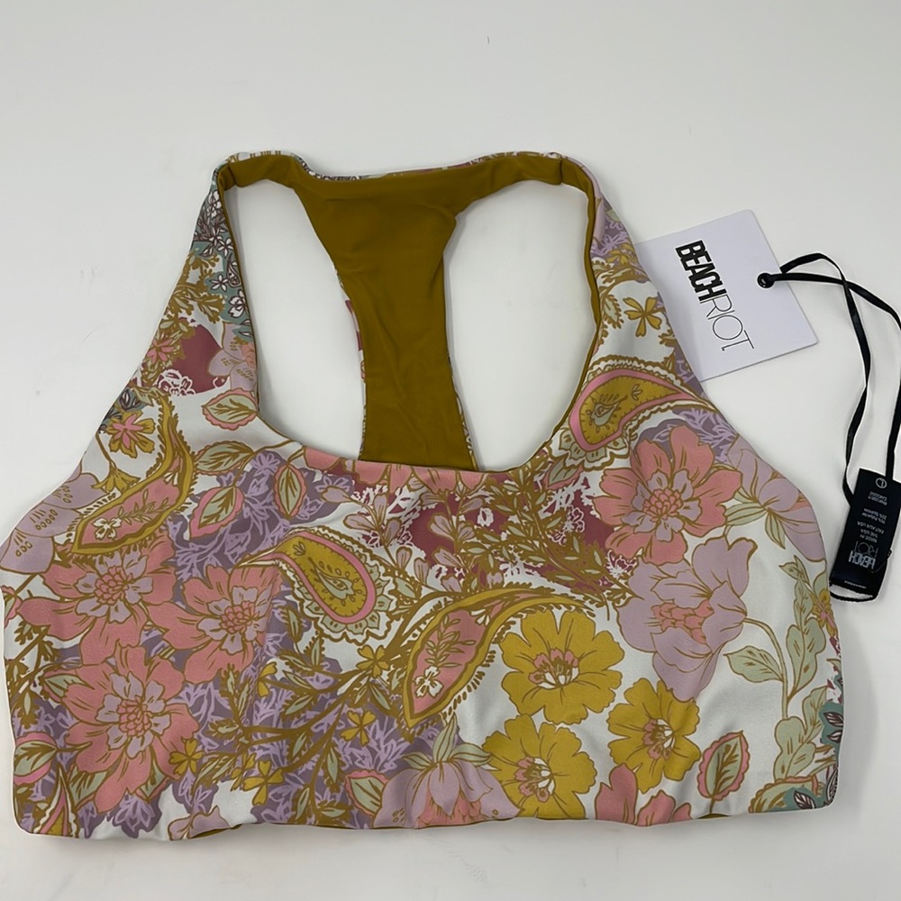 BEACH RIOT Harvest Gold Sports Bra